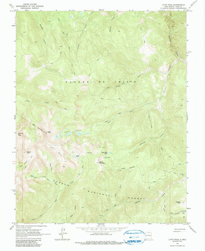 United States Geological Survey Latir Peak, NM (1963, 24000-Scale) digital map