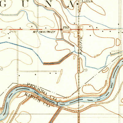 United States Geological Survey Laton, CA (1927, 31680-Scale) digital map