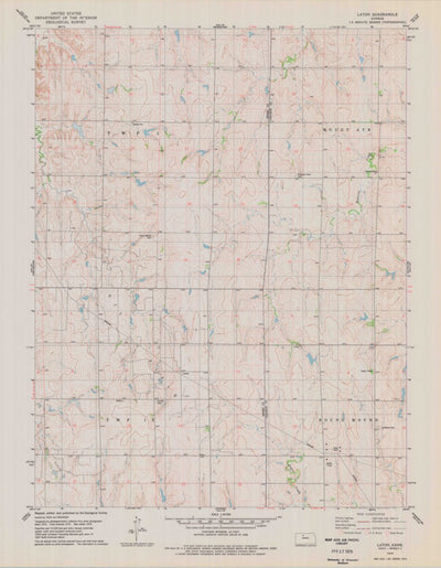 United States Geological Survey Laton, KS (1978, 24000-Scale) digital map