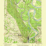United States Geological Survey Latour, AR-MS (1939, 62500-Scale) digital map