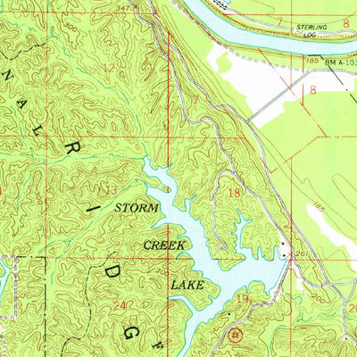 United States Geological Survey Latour, AR-MS (1961, 62500-Scale) digital map