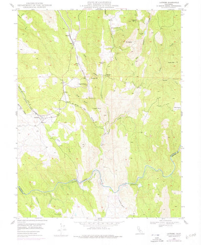 United States Geological Survey Latrobe, CA (1949, 24000-Scale) digital map