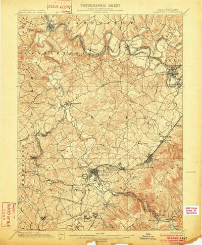 United States Geological Survey Latrobe, PA (1902, 62500-Scale) digital map