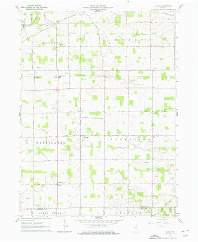 United States Geological Survey Laud, IN (1961, 24000-Scale) digital map