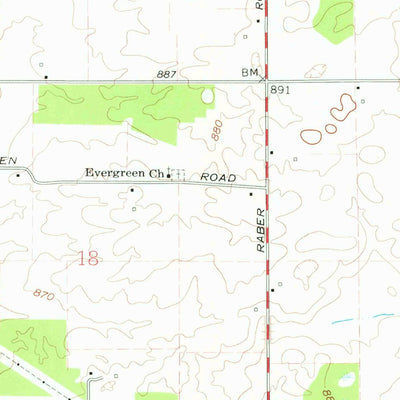 United States Geological Survey Laud, IN (1961, 24000-Scale) digital map