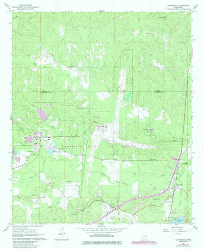 United States Geological Survey Lauderdale, MS (1962, 24000-Scale) digital map