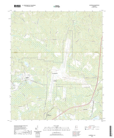 United States Geological Survey Lauderdale, MS (2020, 24000-Scale) digital map