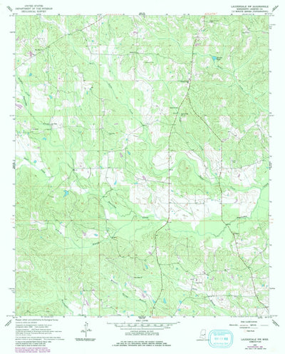 United States Geological Survey Lauderdale NW, MS (1962, 24000-Scale) digital map