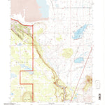United States Geological Survey Lauer Reservoir, CA (1993, 24000-Scale) digital map