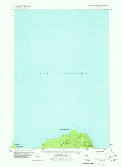 United States Geological Survey Laughing Fish Point, MI (1958, 62500-Scale) digital map