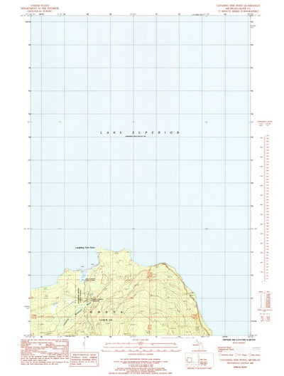 United States Geological Survey Laughing Fish Point, MI (1985, 24000-Scale) digital map