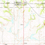 United States Geological Survey Laundreaux Butte, SD (1975, 24000-Scale) digital map