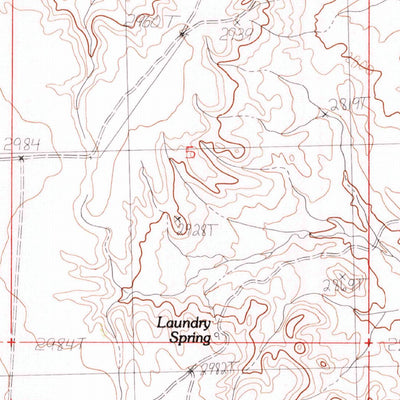 United States Geological Survey Laundry Hill, MT (1984, 24000-Scale) digital map