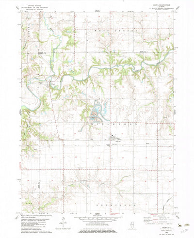 United States Geological Survey Laura, IL (1982, 24000-Scale) digital map