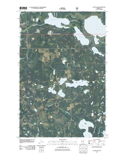 United States Geological Survey Laura Lake, MN (2011, 24000-Scale) digital map