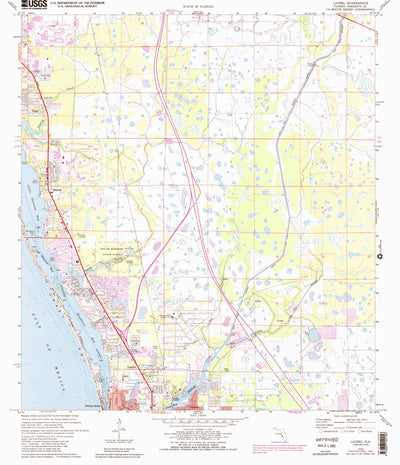United States Geological Survey Laurel, FL (1973, 24000-Scale) digital map