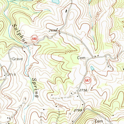 United States Geological Survey Laurel Fork, VA (1968, 24000-Scale) digital map