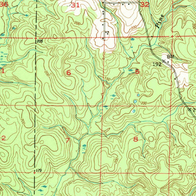 United States Geological Survey Laurel Hill, FL-AL (1949, 62500-Scale) digital map