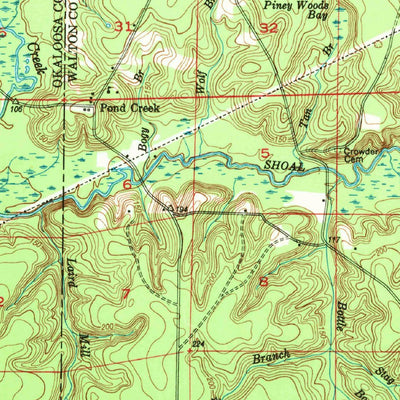 United States Geological Survey Laurel Hill, FL-AL (1949, 62500-Scale) digital map