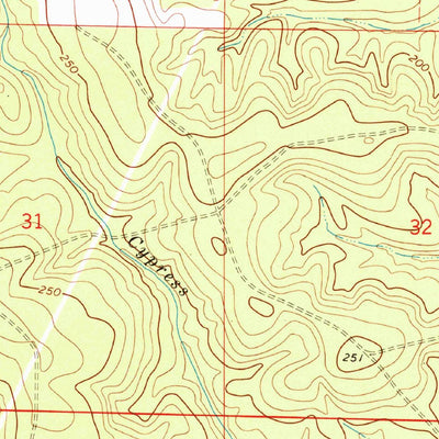 United States Geological Survey Laurel Hill, FL-AL (1973, 24000-Scale) digital map