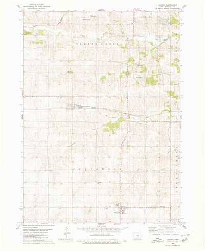 United States Geological Survey Laurel, IA (1980, 24000-Scale) digital map