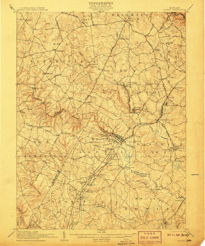 United States Geological Survey Laurel, MD (1907, 62500-Scale) digital map