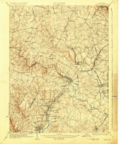 United States Geological Survey Laurel, MD (1926, 62500-Scale) digital map