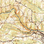 United States Geological Survey Laurel, MD (1942, 62500-Scale) digital map