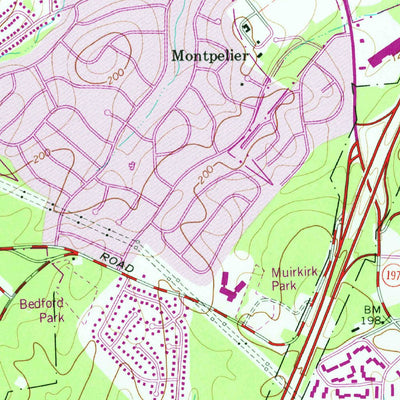 United States Geological Survey Laurel, MD (1965, 24000-Scale) digital map