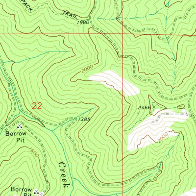 United States Geological Survey Laurel Mountain, OR (1974, 24000-Scale) digital map