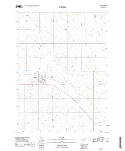 United States Geological Survey Laurel, NE (2021, 24000-Scale) digital map