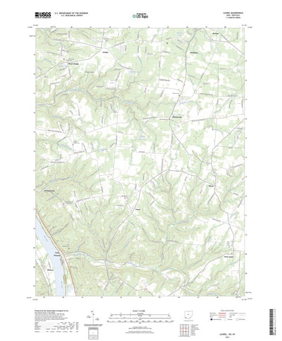United States Geological Survey Laurel, OH (2023, 24000-Scale) digital map