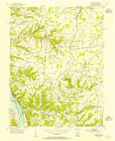 United States Geological Survey Laurel, OH-KY (1953, 24000-Scale) digital map