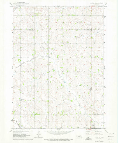 United States Geological Survey Laurel SE, NE (1971, 24000-Scale) digital map