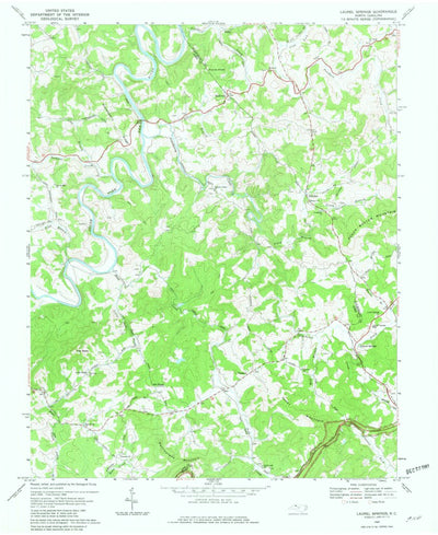 United States Geological Survey Laurel Springs, NC (1968, 24000-Scale) digital map