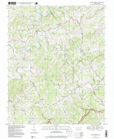 United States Geological Survey Laurel Springs, NC (1996, 24000-Scale) digital map