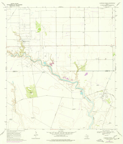 United States Geological Survey Laureles Ranch, TX (1969, 24000-Scale) digital map