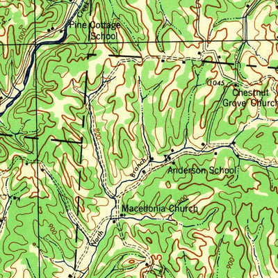 United States Geological Survey Laurelville, OH (1944, 62500-Scale) digital map