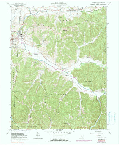 United States Geological Survey Laurelville, OH (1961, 24000-Scale) digital map