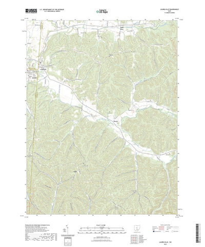 United States Geological Survey Laurelville, OH (2023, 24000-Scale) digital map