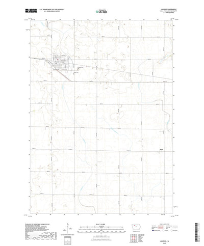 United States Geological Survey Laurens, IA (2022, 24000-Scale) digital map