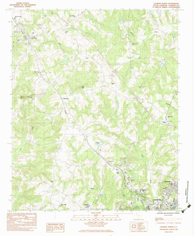 United States Geological Survey Laurens North, SC (1983, 24000-Scale) digital map
