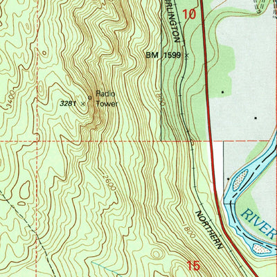 United States Geological Survey Laurier, WA (1992, 24000-Scale) digital map
