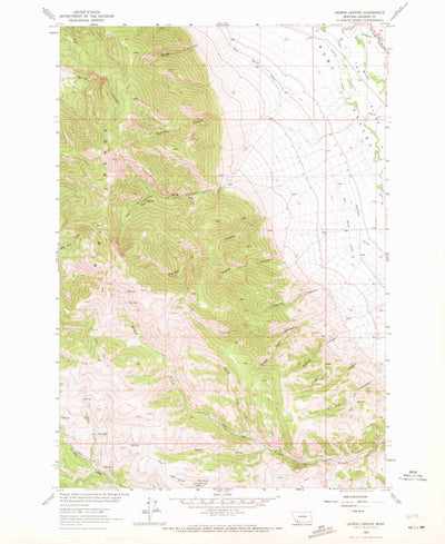 United States Geological Survey Laurin Canyon, MT (1963, 24000-Scale) digital map