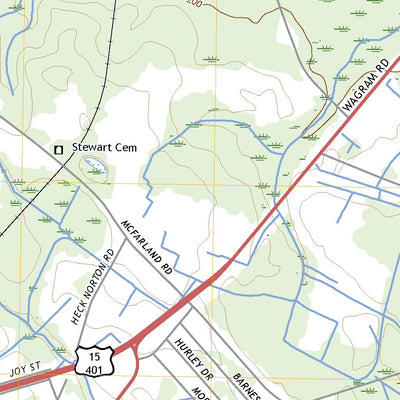 United States Geological Survey Laurinburg, NC (2022, 24000-Scale) digital map