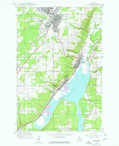 United States Geological Survey Laurium, MI (1946, 24000-Scale) digital map