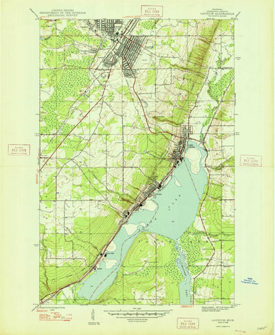 United States Geological Survey Laurium, MI (1948, 24000-Scale) digital map