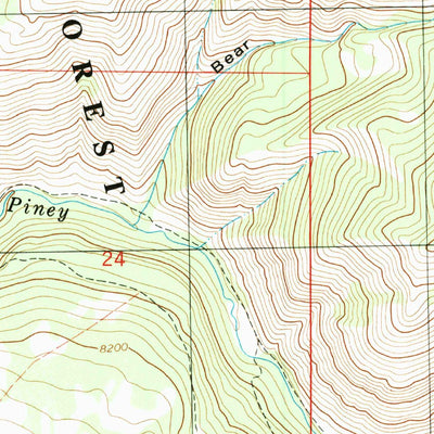 United States Geological Survey Lava Creek, CO (1980, 24000-Scale) digital map