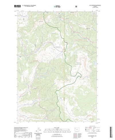 United States Geological Survey Lava Mountain, WY (2023, 24000-Scale) digital map
