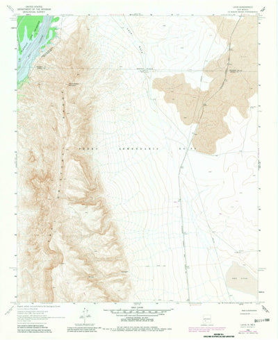 United States Geological Survey Lava, NM (1961, 24000-Scale) digital map